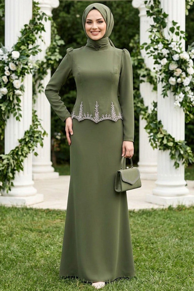 N.S NEVA STYLE Λιτό βραδινό φόρεμα - Πολύχρωμο - Μακρύ