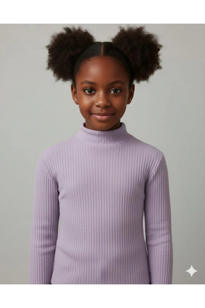 Yonca Çocuk Ync 7778 Girls-Boys Plain Ribbed Combed Cotton Badi
