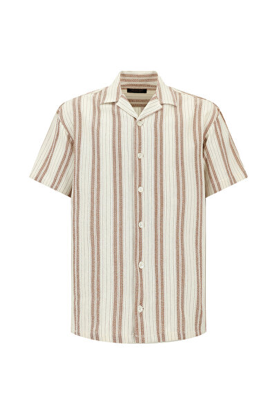 Abdullah Kiğılı Πουκάμισο - Πορτοκαλί - Αθλητισμός