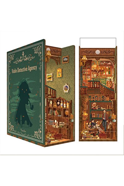 Tonecheer 3D Παζλ, Γωνιά Βιβλίου Αντικτυπηματική Εταιρεία Βιολιού, ξύλο, Tone...