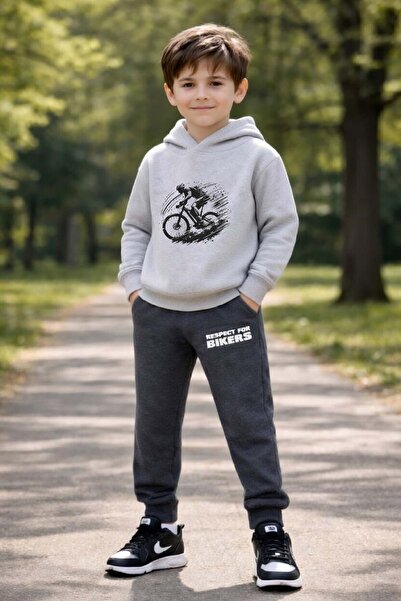 aytok tekstil Χειμερινό σετ φόρμας για κορίτσια και αγόρια 5-6 ετών, Ποδηλασί...