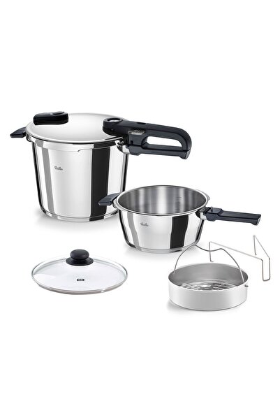 Fissler Vitaquick Edition 6+3,5 Litre Düdüklü Tencere + Viseo Tencere ve Tava Seti