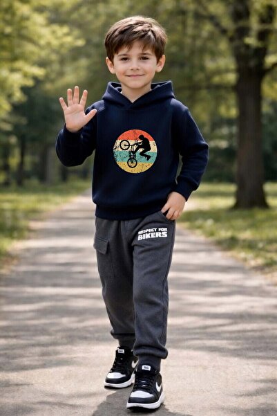 aytok tekstil Χειμερινό σετ φόρμας για κορίτσια και αγόρια 5-6 ετών, Ποδηλασί...