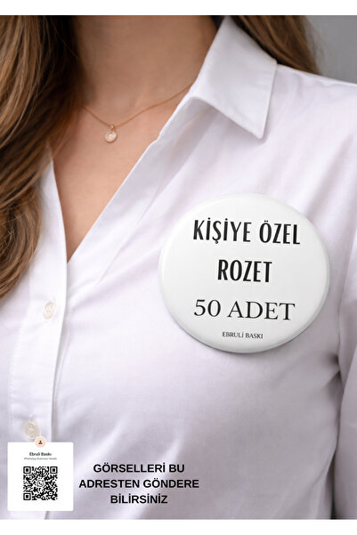 ebrulibaski Kişiye Özel Rozet – 50 Adet