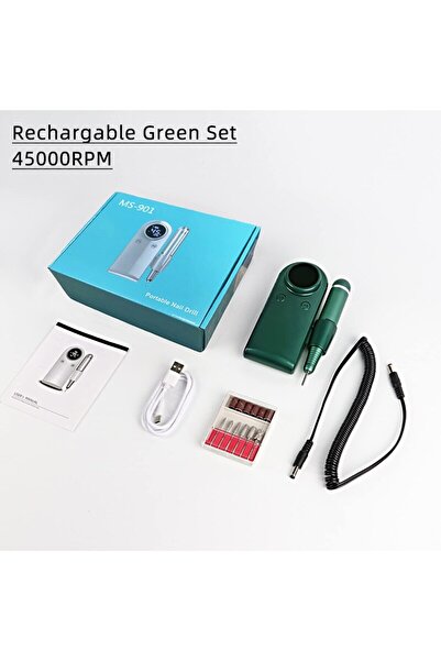 Choice1 جهاز حفر الأظافر الاحترافي القابل لإعادة الشحن من الصين، طراز Green S...