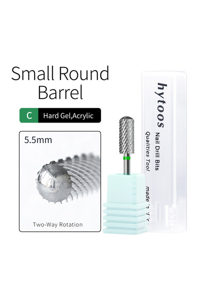 choice2 Small Barrel - C HYTOOS 5.35mm Safety Barrel Nail Drill Bit – Pro Gel...