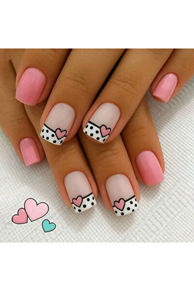 Choice XY-935 Full set of 4 packs/96 short square false nails, featuring clas...