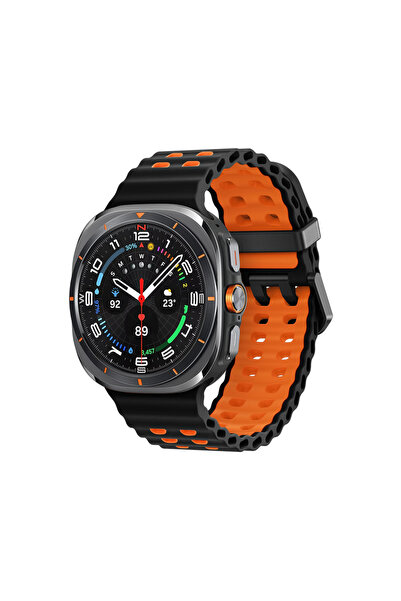 Choice1 galaxy watch ultra black-orange Marine Band For Watch ultra Strap 47m...