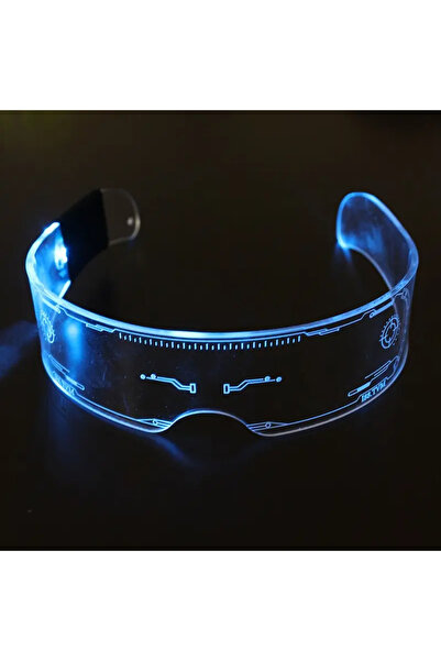 Choice Other One side control LED Luminous Sunglasses Vintage Punk Goggles Me...