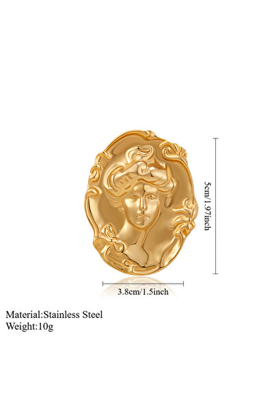 Choice14 A1859 Loe| Metal Stainless Steel Geometric Brooch Women Fashion Pin ...