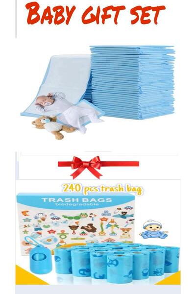 Generic BabyGift combo 2in1 100Pc small Disposable Changing Pad,240Count scen...