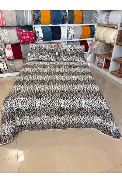 Sudemhome Σετ διπλού καλύμματος - Μπεζ - Ριγέ