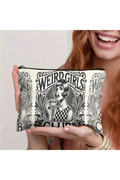 Choice1 18x25cm we2 Chic Gift Weird Girls Club Makeup Bag Vintage Floral & Ch...