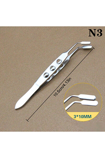 Choice1 N3 Stainless Steel Eyelid Tweezers Meibomian Gland Forceps Women Clip...