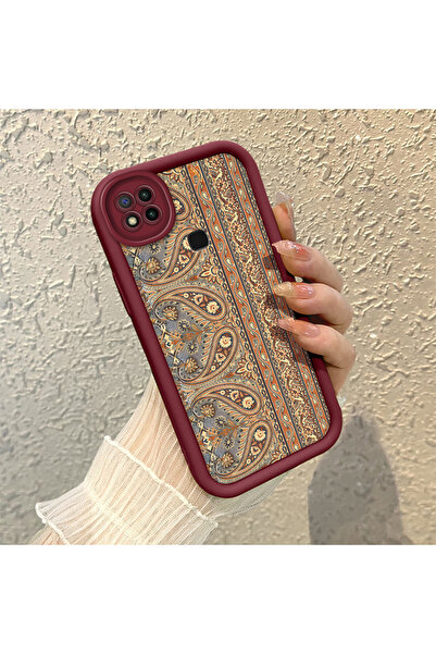 ARTISHELL Redmi 9C/10A Uyumlu Şık halı desenine sahip silikon koruyucu kılıf