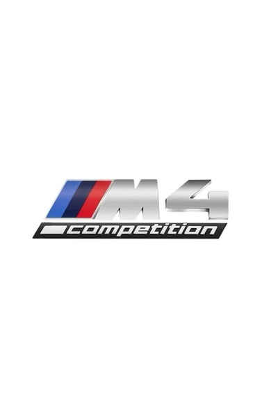 idealaksesuar حروف مطبوعة على صندوق السيارة BMW M4 Competition باللون الفضي -...