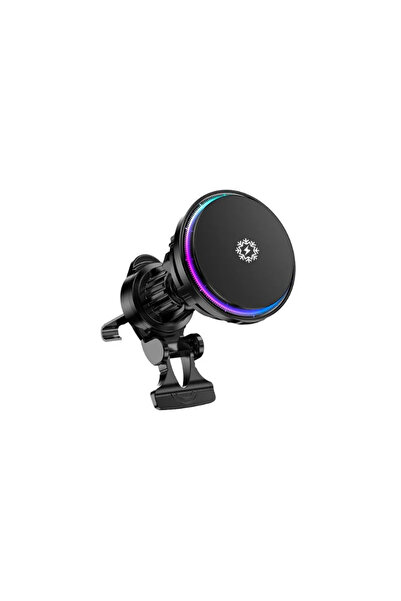 OEM Încărcător auto wireless MagSafe 15W, iluminare RGB, 360 °   rotire, supo...