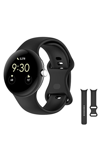 choice2 for Pixel Watch 2 Black Original Silicone Strap for Google Pixel Watc...