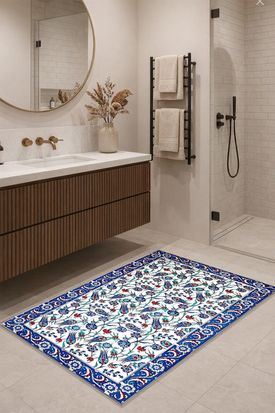 VİVİCAHOME Kaymaz Dot Tabanlı Banyo Paspası – Hızlı Kuruyan, Yumuşak Dokulu, ...