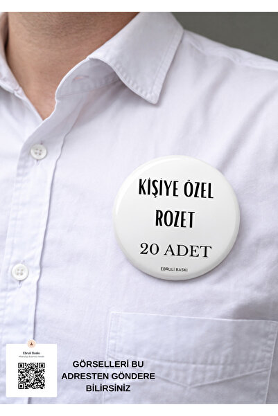 Kişiye Özel Rozet 20 Adet – Metal İğneli Baskılı Rozet