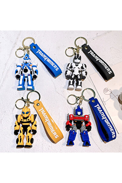 choice2 Hasbro 4pcs Classic Transformers Optimus Prime Bumblebee 3D Car Keych...