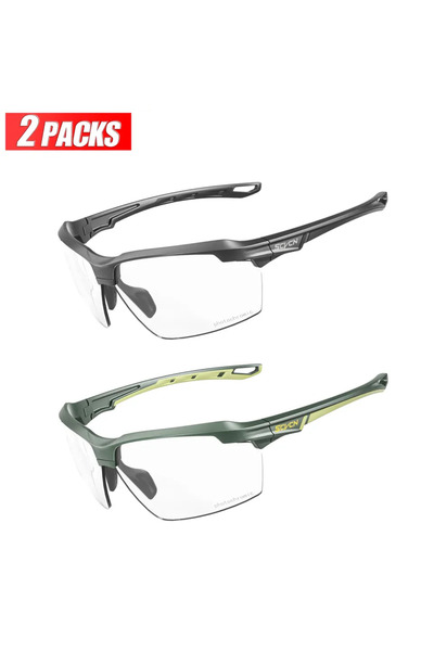 Choice4 نظارات شمسية للدراجات الهوائية 2PACK-0109 SCVCN متغيرة اللون، نظارات ...