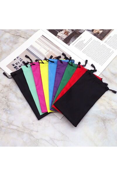 Choice1 Random 10pcs 10 PCS Cloth Waterproof Sunglasses Bag Microfiber Dust S...