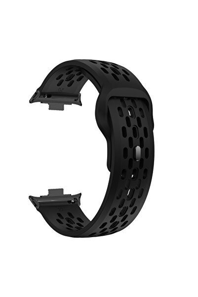Choice12 حزام سيليكون رياضي بديل أسود لـ Mi Band 9 Pro/8 Pro، ناعم وقابل للتنفس