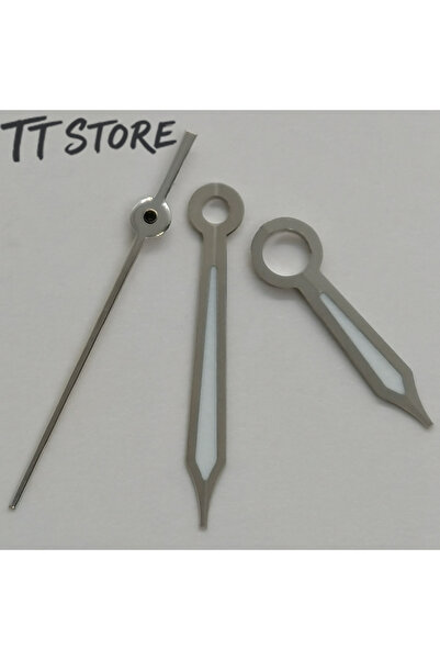 Choice عقارب ساعة فضية NH35، إكسسوارات لتعديل ساعات سانتوس، عقارب مضيئة خضراء