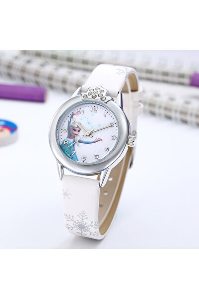 Choice5 PD-BX-White New Elsa Girls Watch for Kids Princess Leather Strap Cute...