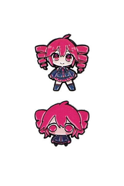 Choice A221Set 2pcs Anime Kasane Teto Enamel Pin Cartoon Characters Cute Girl...