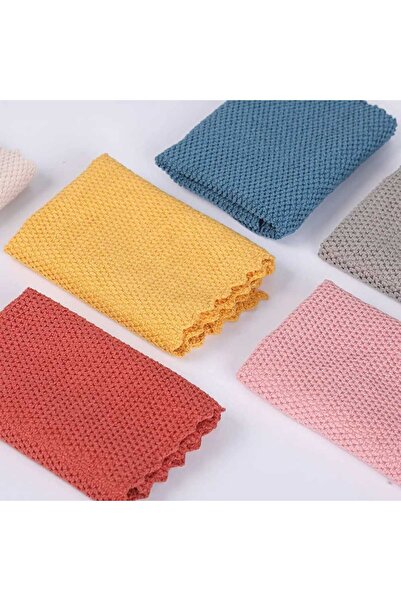 Enfa 5 li Mikrofiber Cam ve Yüzey İz Bırakmayan Temizlik Bezi