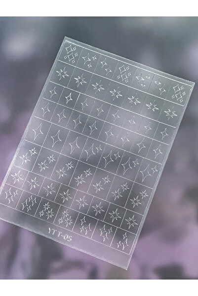 Choice30 1pcs Multi Design French Nail Stickers Checkered Transparent Spray-p...