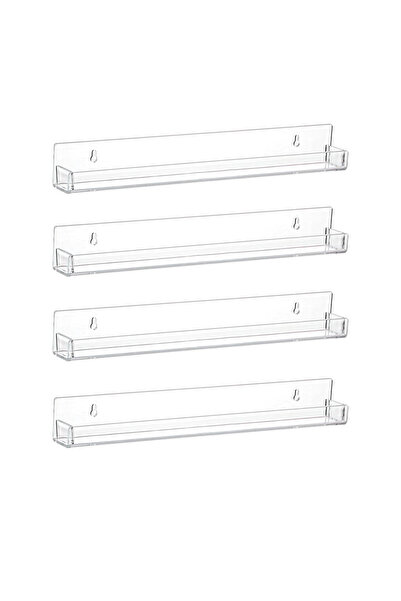Choice 4pcs Nail Polish Wall Rack 15 Inch Clear Acrylic Nail Polish Organizer...
