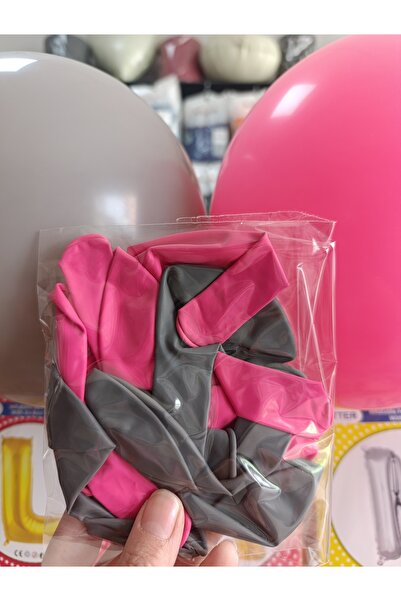 Parti Düşleri Pink - Gray Balloon