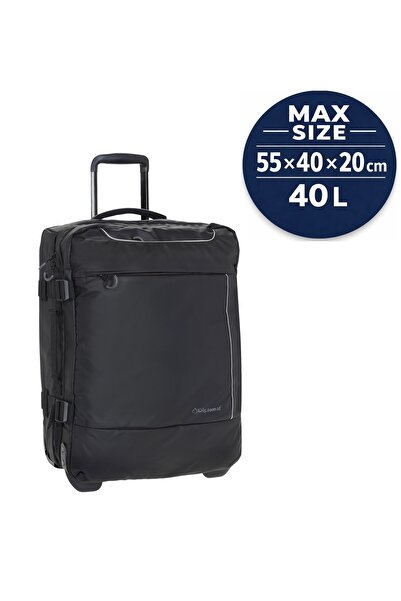 Diplomat Rucsac cu roți, 55x40x20 cm, 40 L, poliester impermeabil, BF211, negru