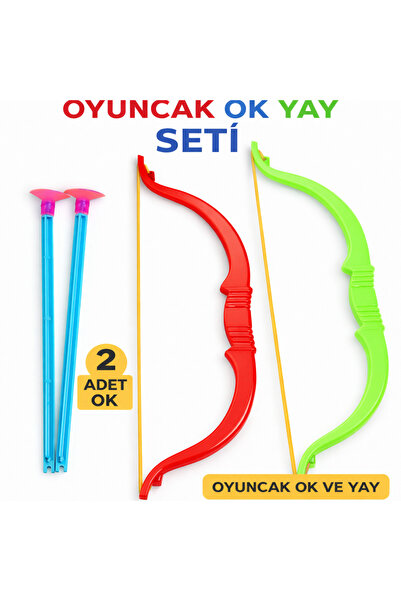 hk nova Hknova Oyuncak Plastik Ok Yay Seti 2 Adet Nostaljik Oyuncak Eğlenceli...