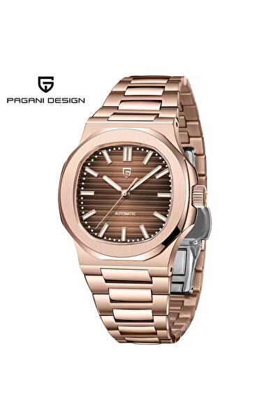 Choice1 Rose Gold Brown PAGANI DESIGN New Rose Gold Sport Elegance Mechanical...