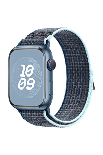 Choice29 حزام نايلون أزرق عاصف 44-45-49-S11(10)46MM لساعات اليد مقاس 49/45 مم...