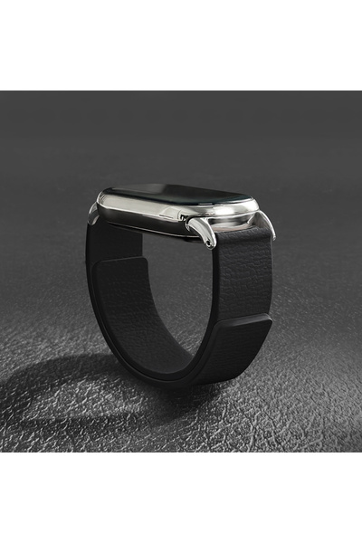 Choice34 Xiaomi Mi Band 9 12 black Magnetic Bracelet Silicone Loop Strap for ...