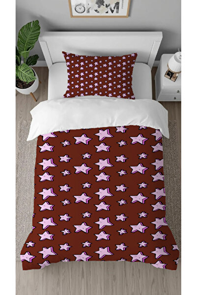 GREENDECOR Cloud Rainbow Star Patterned Digital Printed Special Design Single...
