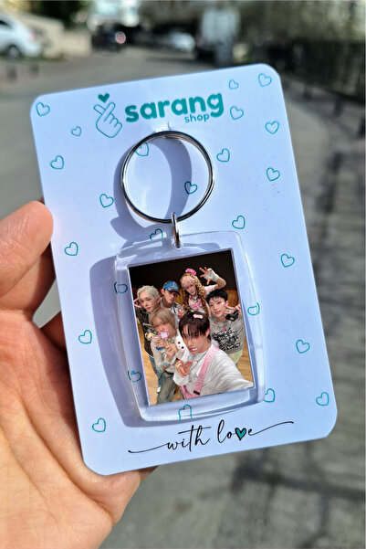 SARANG Şeffaf Çerçeve Anahtarlık - Selfie P1Harmony Grup Kpop