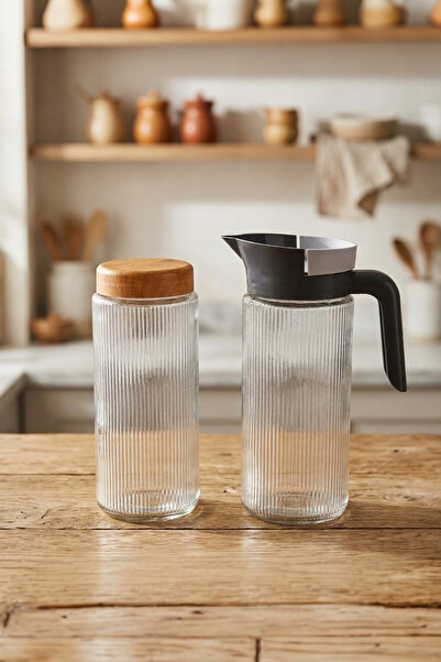 Evsun Home Collection 1500cc 2'li Kavanoz Sürahi Set