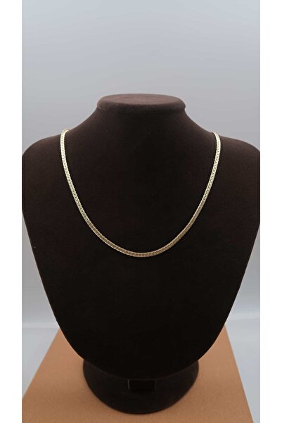 Jerie Gold Serrated Italian Chain Necklace