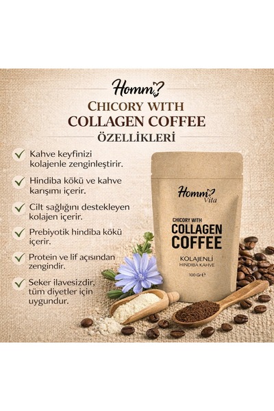 homm VITA KOLAJENLI HİNDİBA KAHVE 100 GR