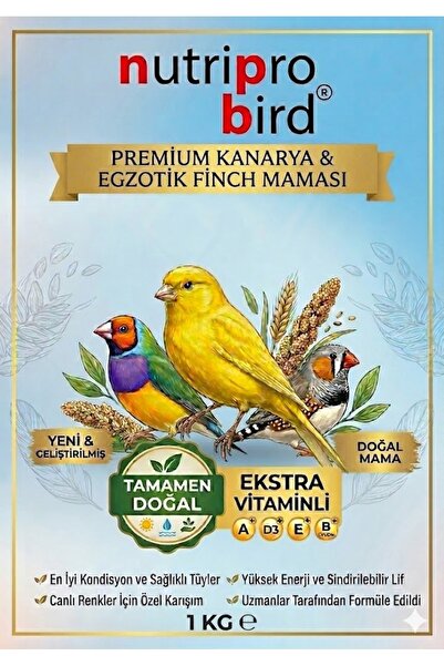 NUTRİPRO BİRD Premium Kanarya Maması 1 Kg - Yumurtalı Vitaminli Profesyonel Ü...