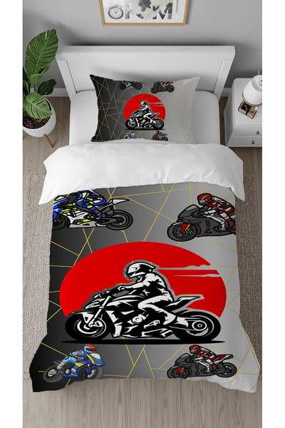 GREENDECOR Motor Patterned Digital Printed Specially Designed Single Stylish ...