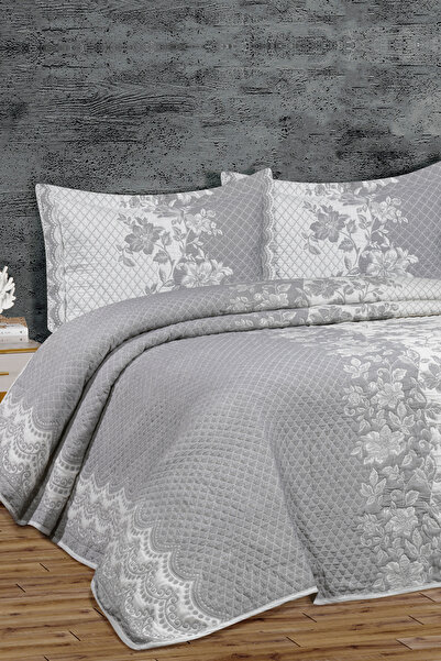 My Bed Home Collection ΣΕΤ ΚΑΛΥΜΜΑΤΟΣ ΚΡΕΒΑΤΙΟΥ DELUXE PERLA ΠΙΚΕ (ΓΚΡΙ)