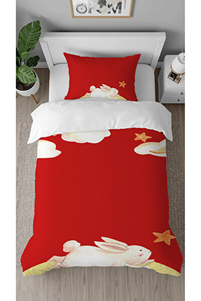 GREENDECOR Sweet Rabbit Patterned Digital Printed Specially Designed Single S...