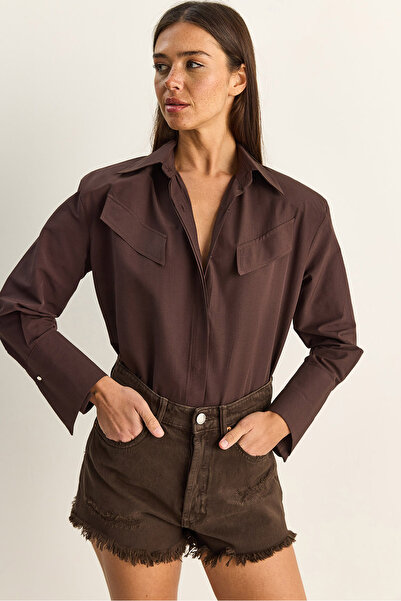 Bianco Lucci Πουκάμισο - Καφέ - Casual